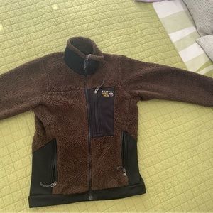 Mountain Hardwear sherpa style polar fleece zip sweater XS